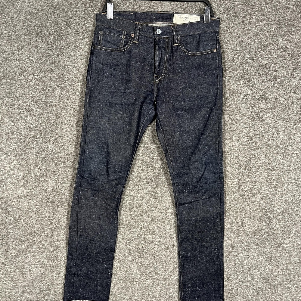 RGT SK Jeans Sz 29 15oz Indigo Skinny Raw Denim Button Fly USA Rogue Territory